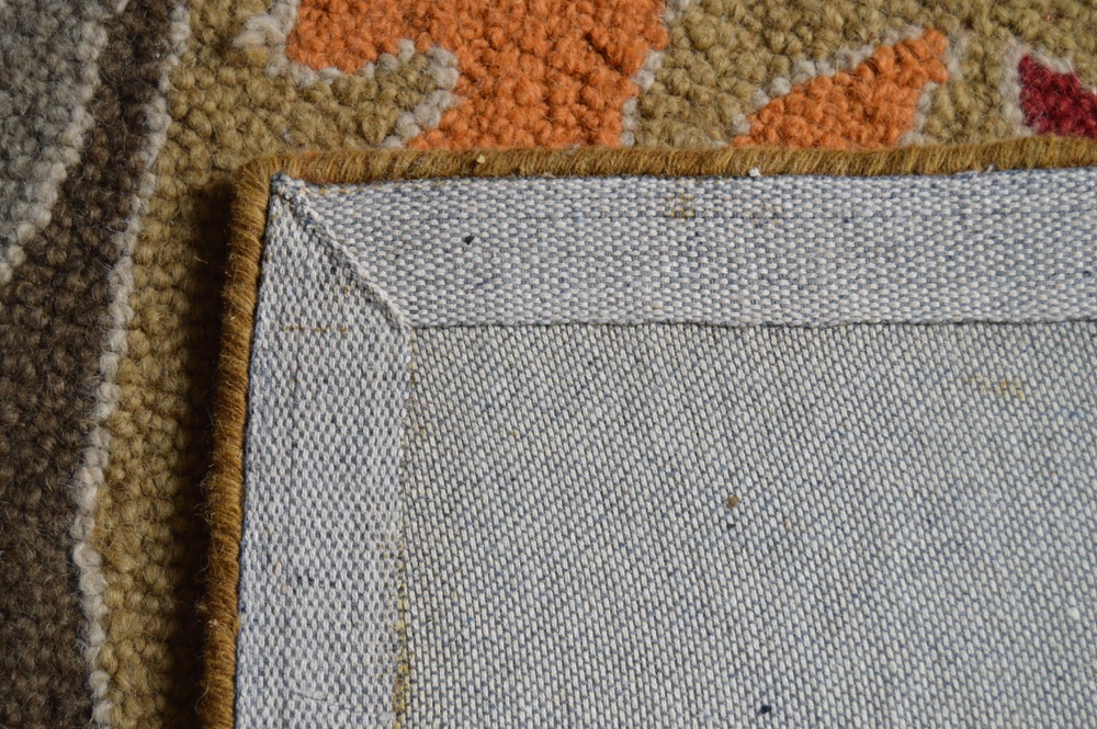 Colorful Contemporary Machine Made Floral Area Rug