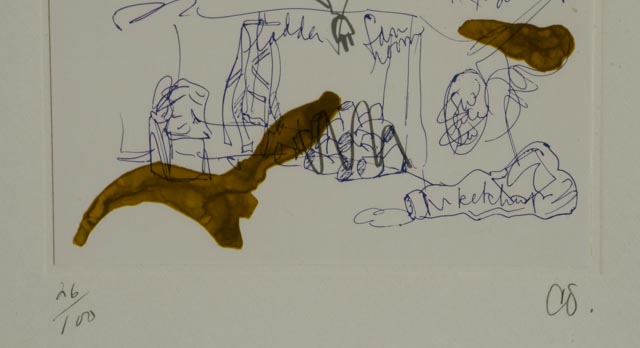 Claes Oldenburg LE Color Lithograph "Installation Study"