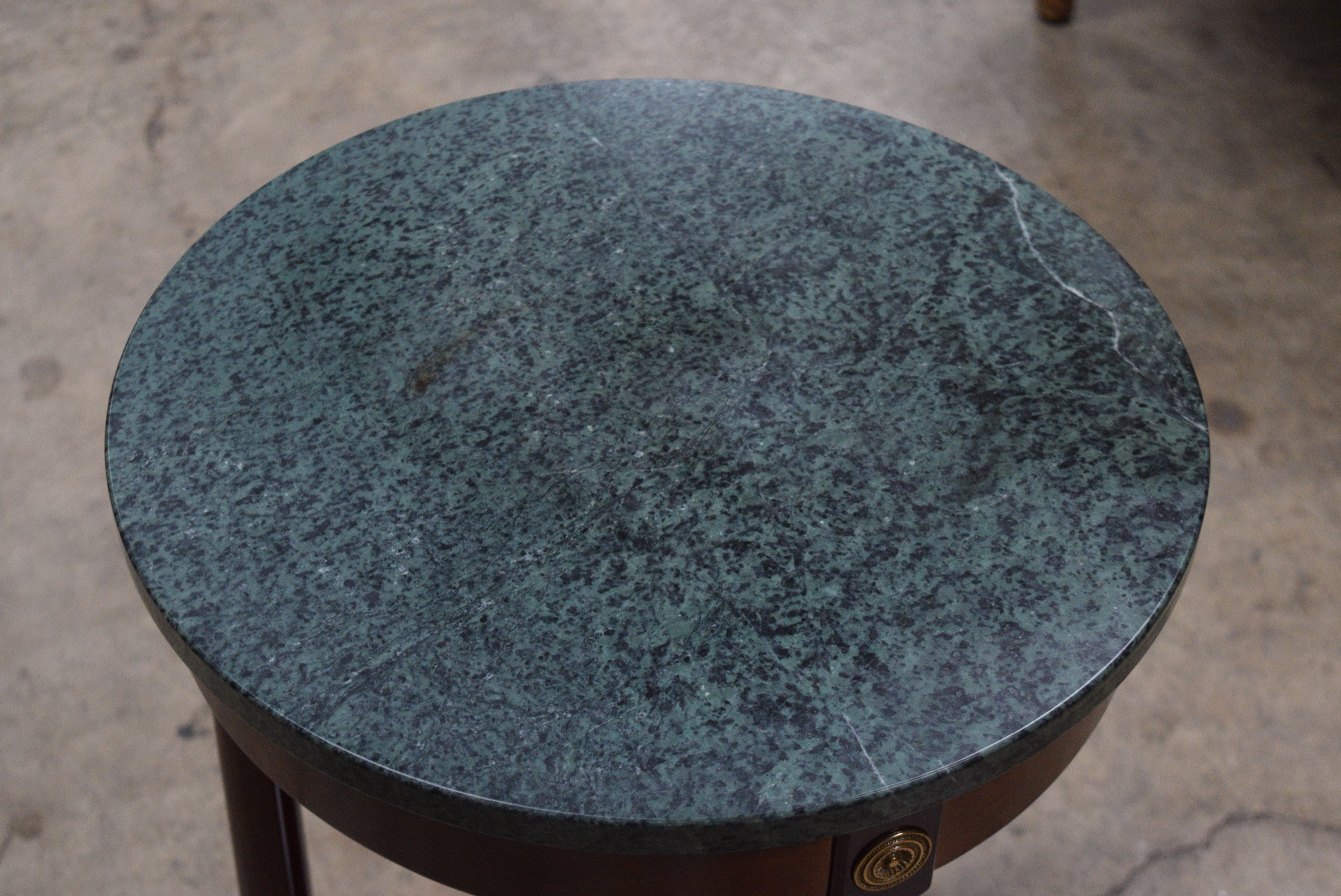 Bombay Marble Top Side Table