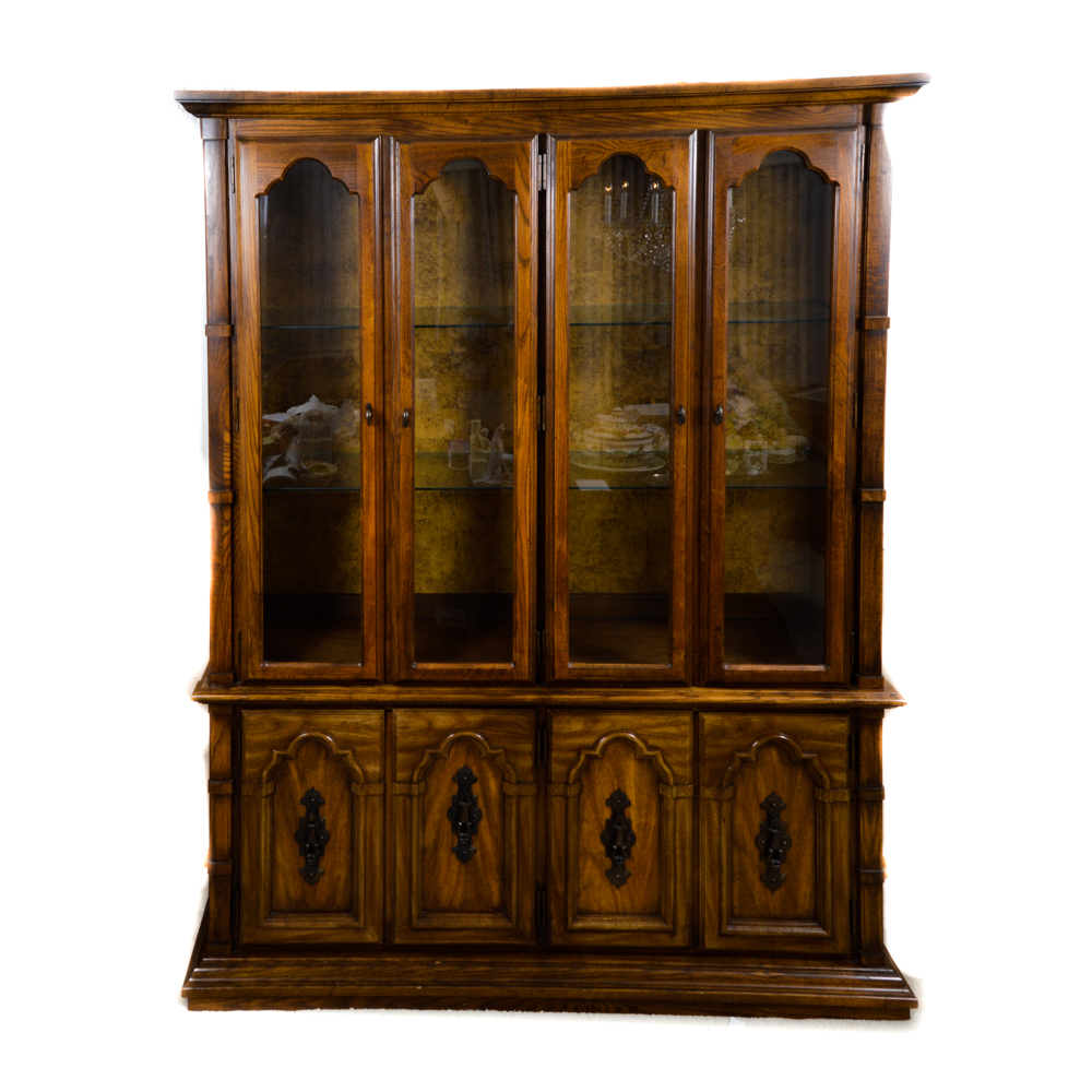 Wood and Glass China Cabinet