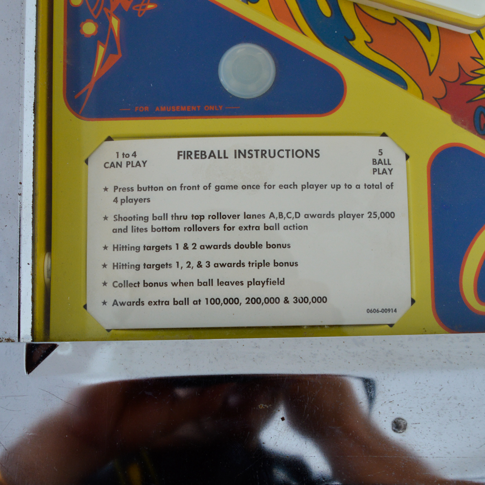 Bally Fireball Pinball Machine