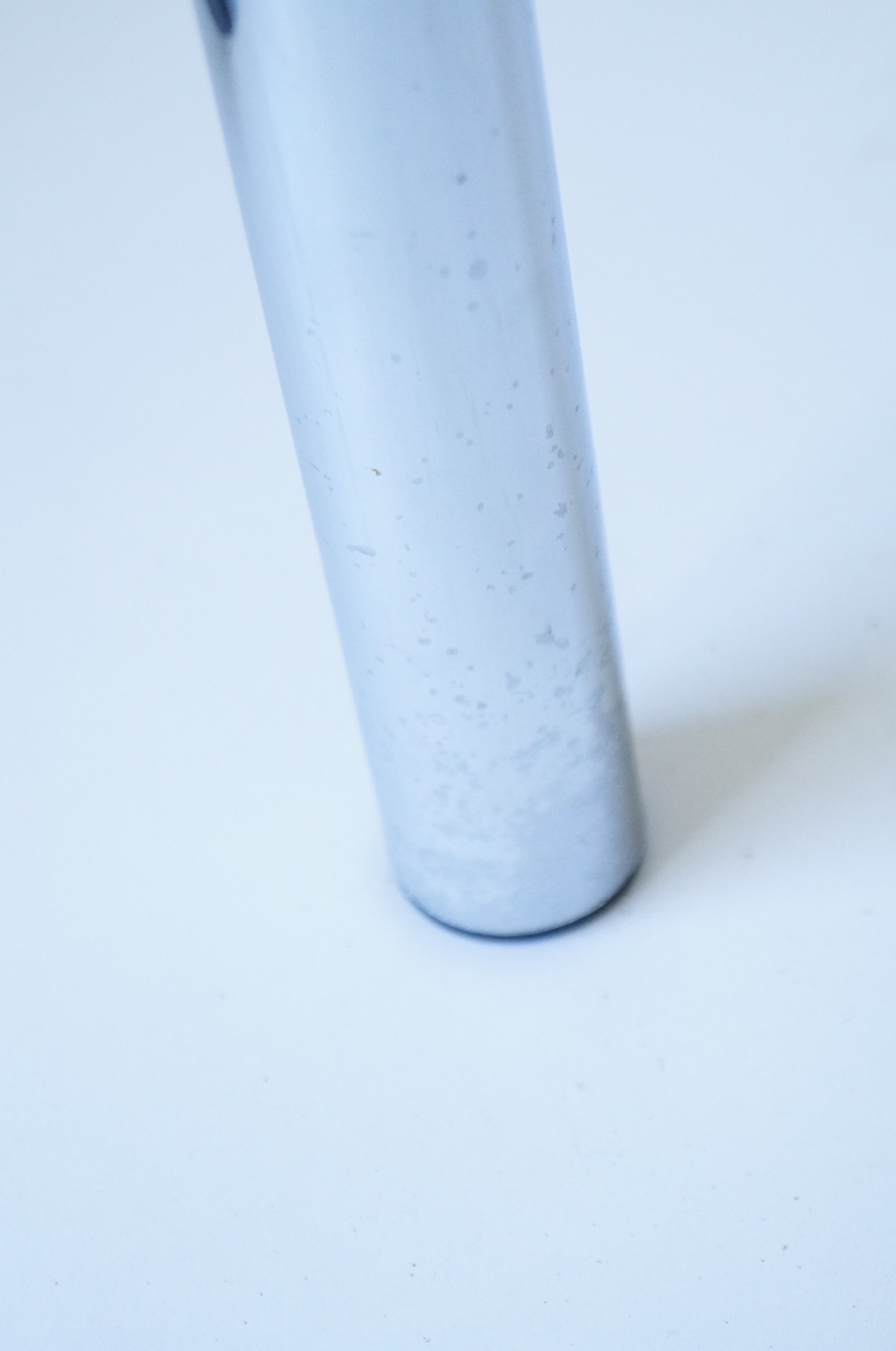 Chrome and Caned Top Table