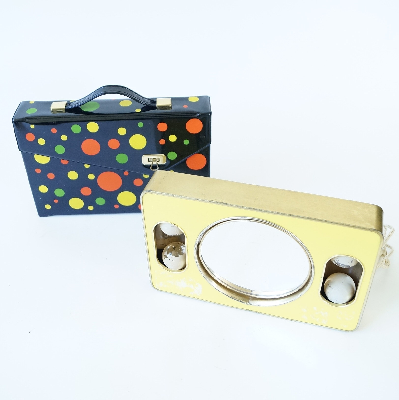 Vintage Makeup Mirror and Case