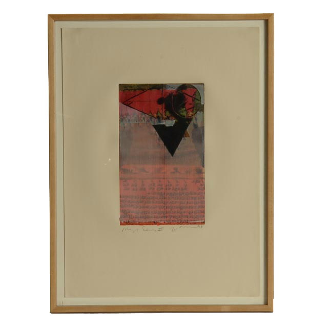 Michael David Mixed Media Etching "Miguel Series III"