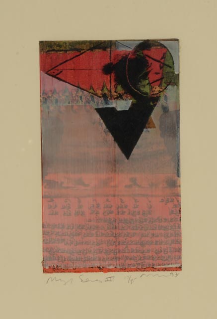 Michael David Mixed Media Etching "Miguel Series III"