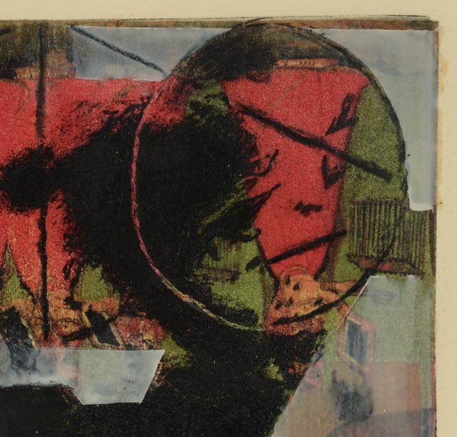 Michael David Mixed Media Etching "Miguel Series III"