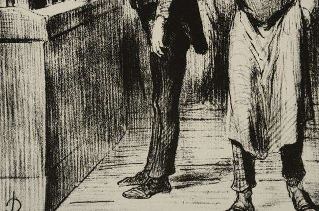 Honoré Daumier Lithograph from "Souvenirs d'Artistes"