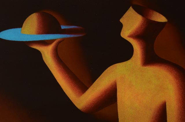 Mark Kostabi Signed Limited Edition Serigraph "Service"