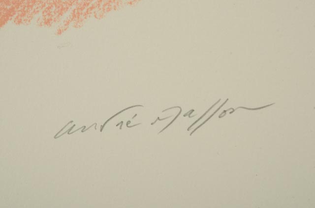 André Masson 1967 Signed Limited Edition Lithograph "L'Amour"