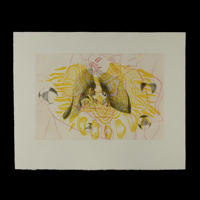 David Salle Aquatint Etching "The Universe Mender IV"