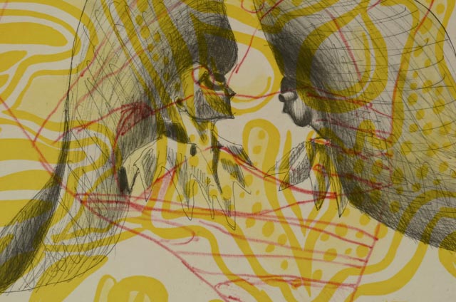 David Salle Aquatint Etching "The Universe Mender IV"