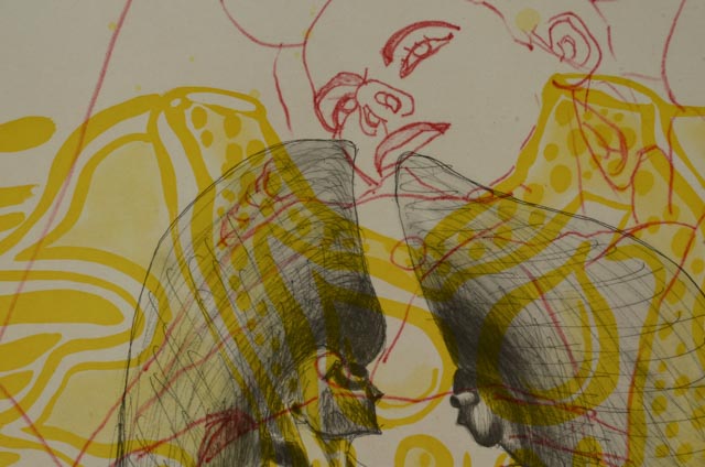 David Salle Aquatint Etching "The Universe Mender IV"