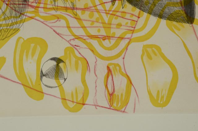 David Salle Aquatint Etching "The Universe Mender IV"