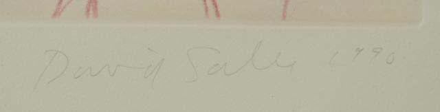 David Salle Aquatint Etching "The Universe Mender IV"