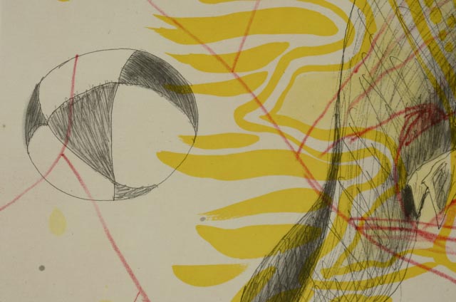 David Salle Aquatint Etching "The Universe Mender IV"