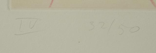 David Salle Aquatint Etching "The Universe Mender IV"