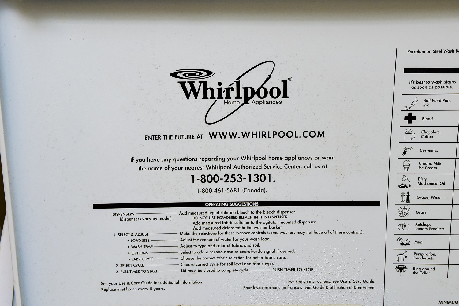 Whirlpool Washer and Dryer Set