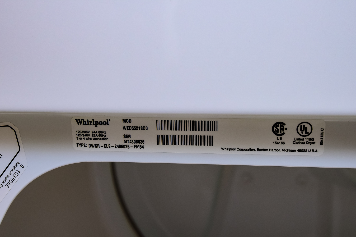 Whirlpool Washer and Dryer Set