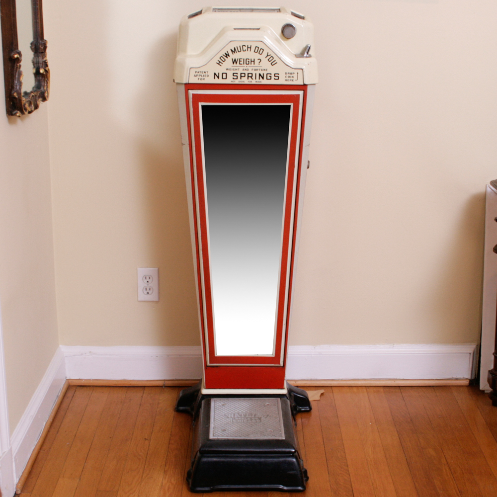 Vintage Watling Coin-Operated Fortune Telling Penny Scale