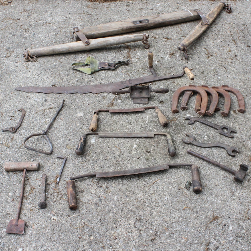 Antique Barn and Farm Tools