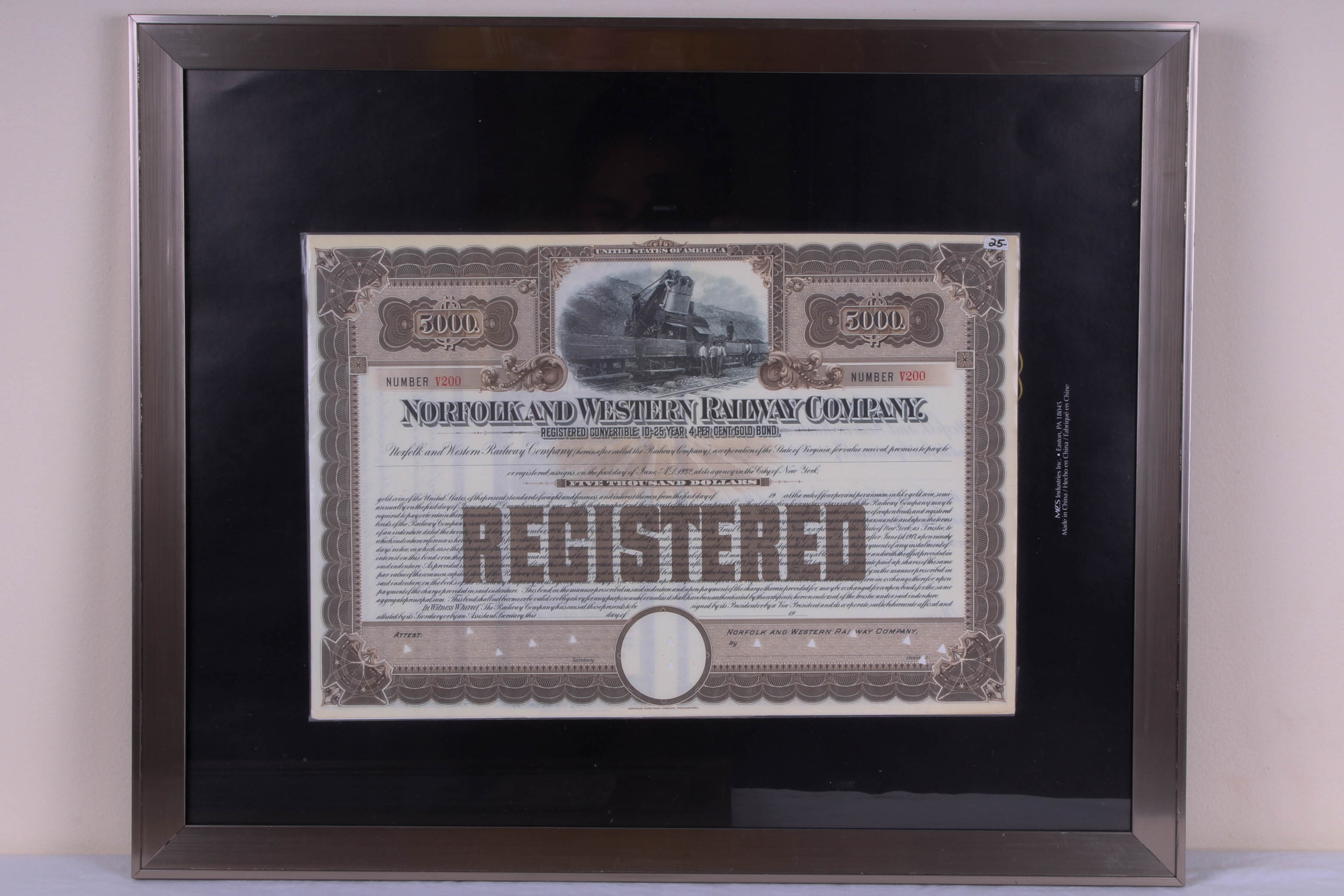 Assortment of Vintage Railway Bonds