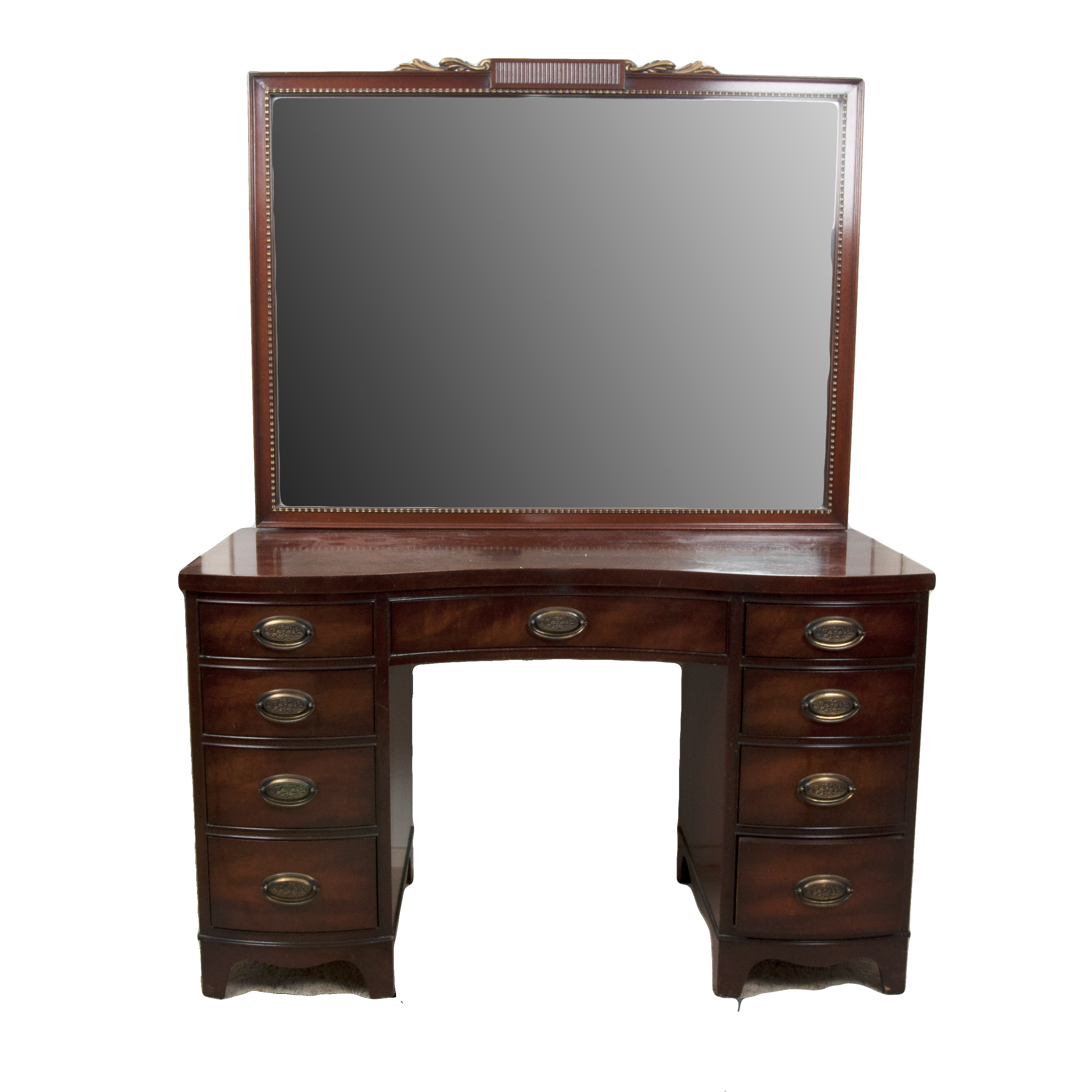 Hepplewhite Style Vanity With Mirror from Heritage Henredon