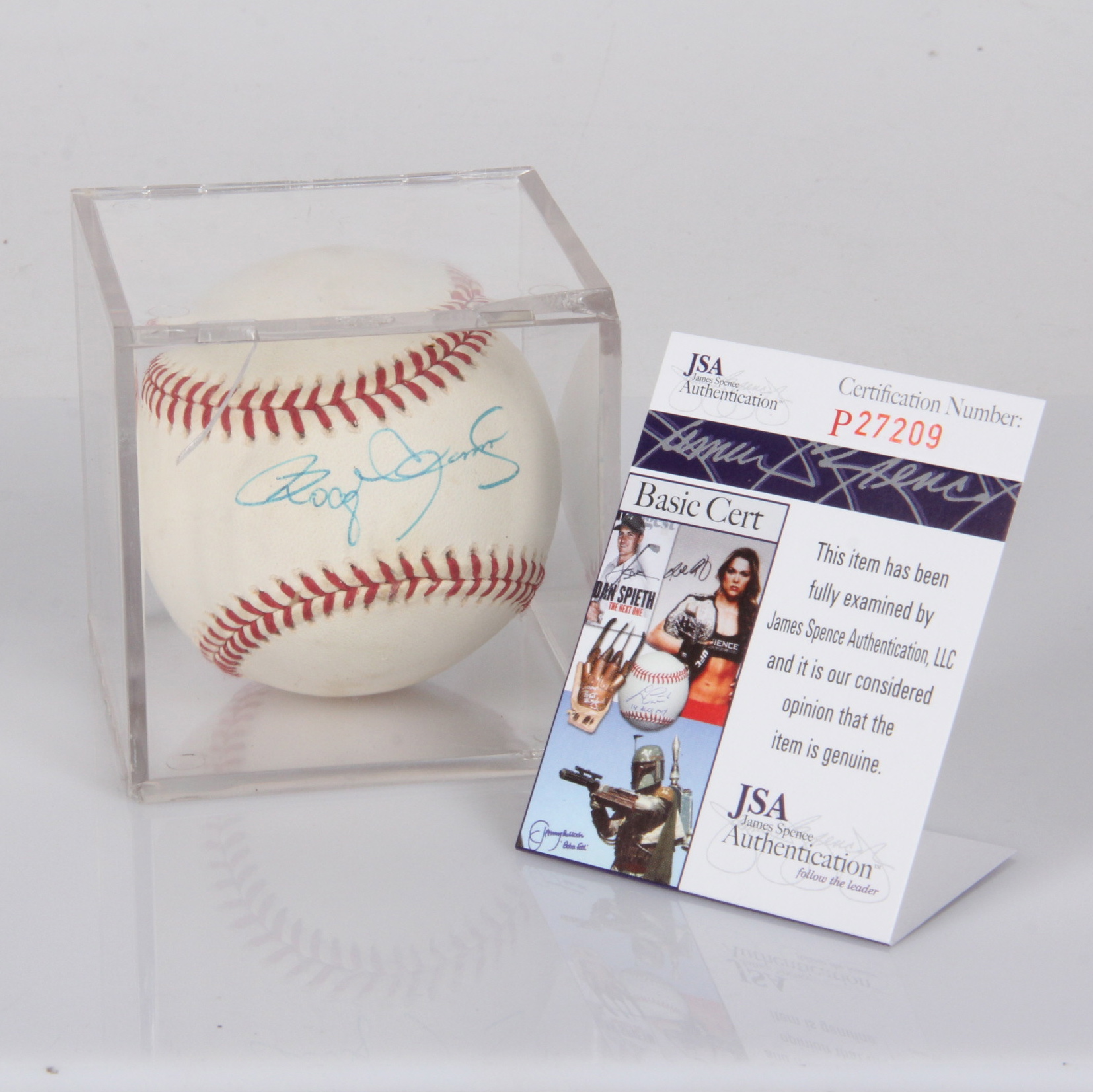 Roger Clemens Autographed Baseball