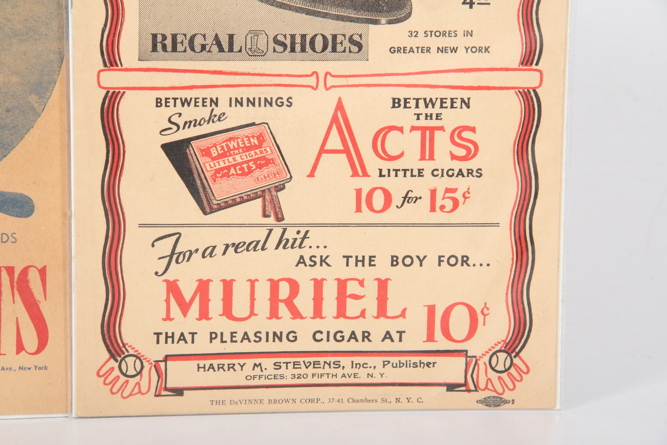 Vintage New York Giants Unscored Programs and Score Cards