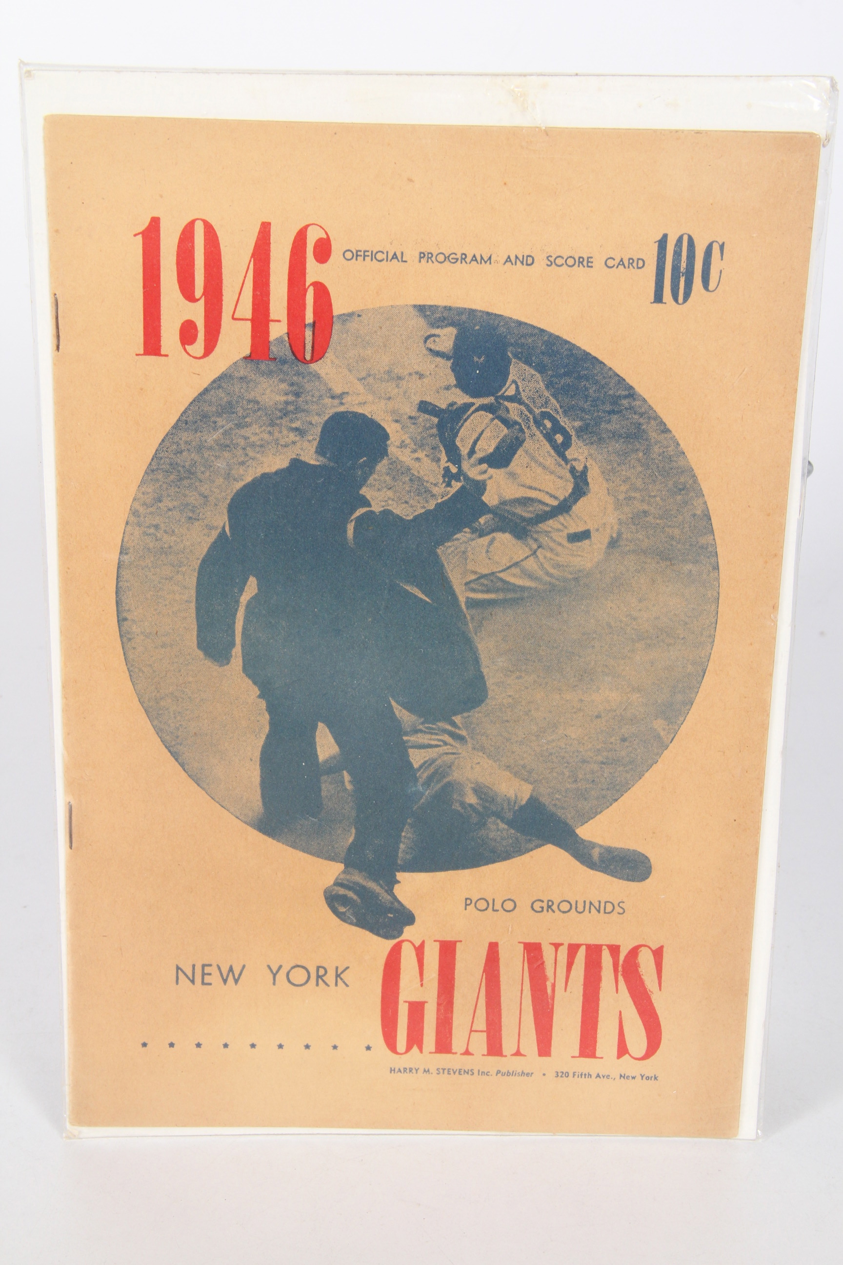 Vintage New York Giants Unscored Programs and Score Cards