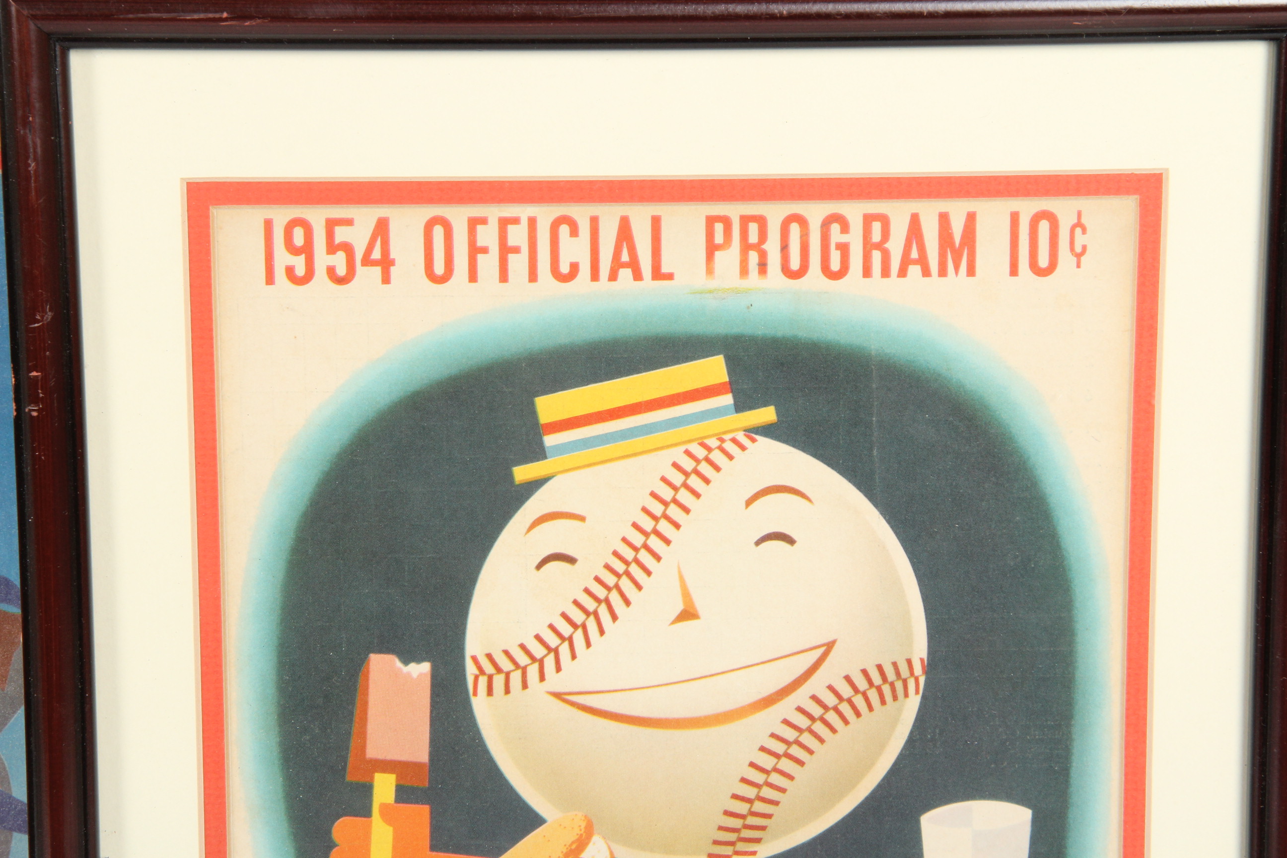 Pair of Framed 1950's Chicago Cubs Programs