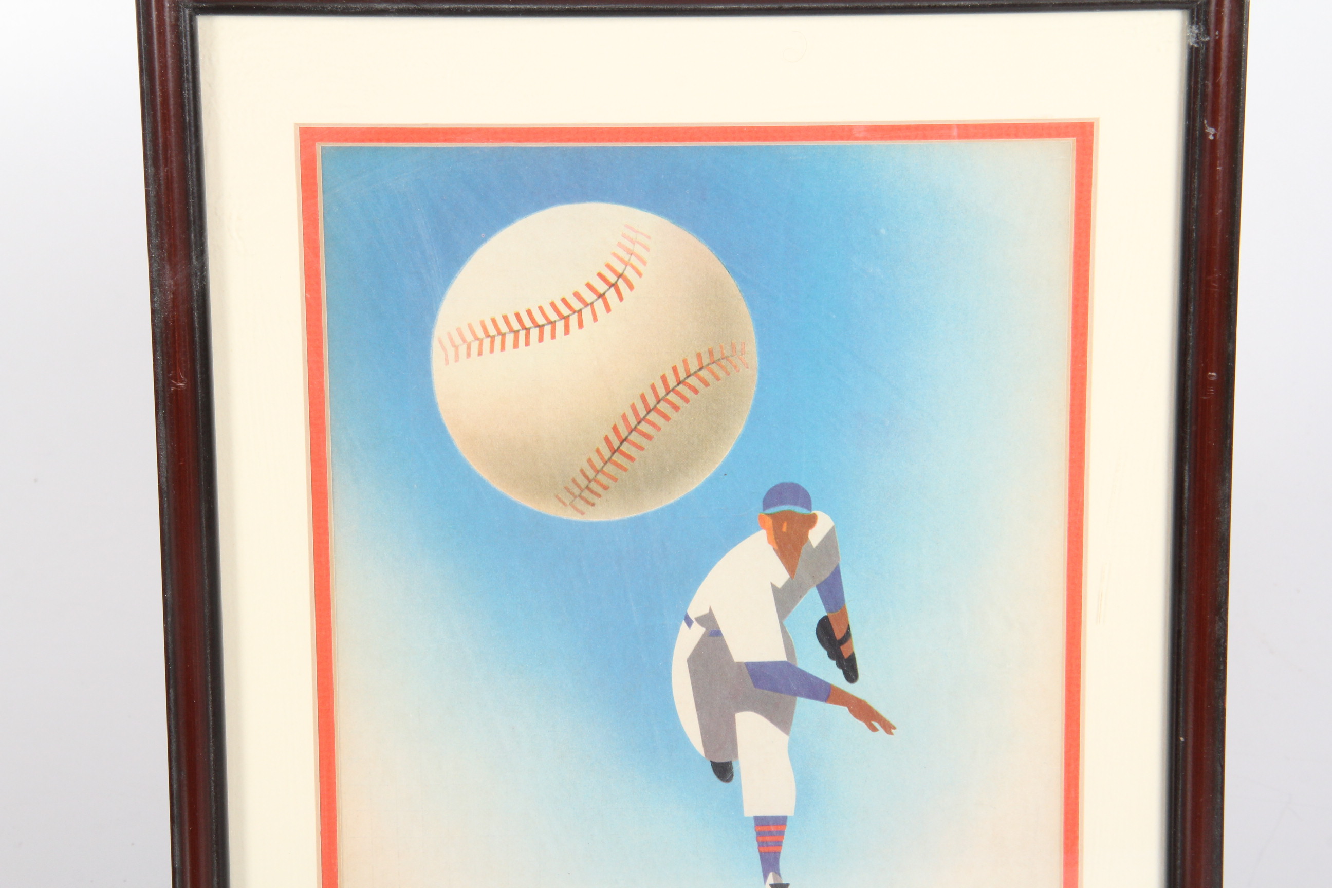 Pair of Framed 1950's Chicago Cubs Programs