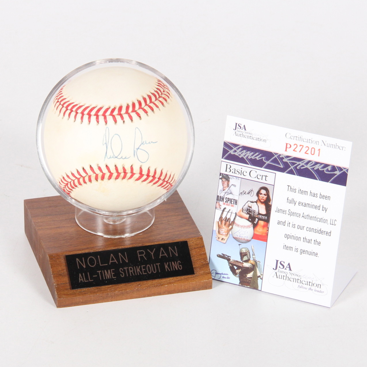 Nolan Ryan Signed Baseball