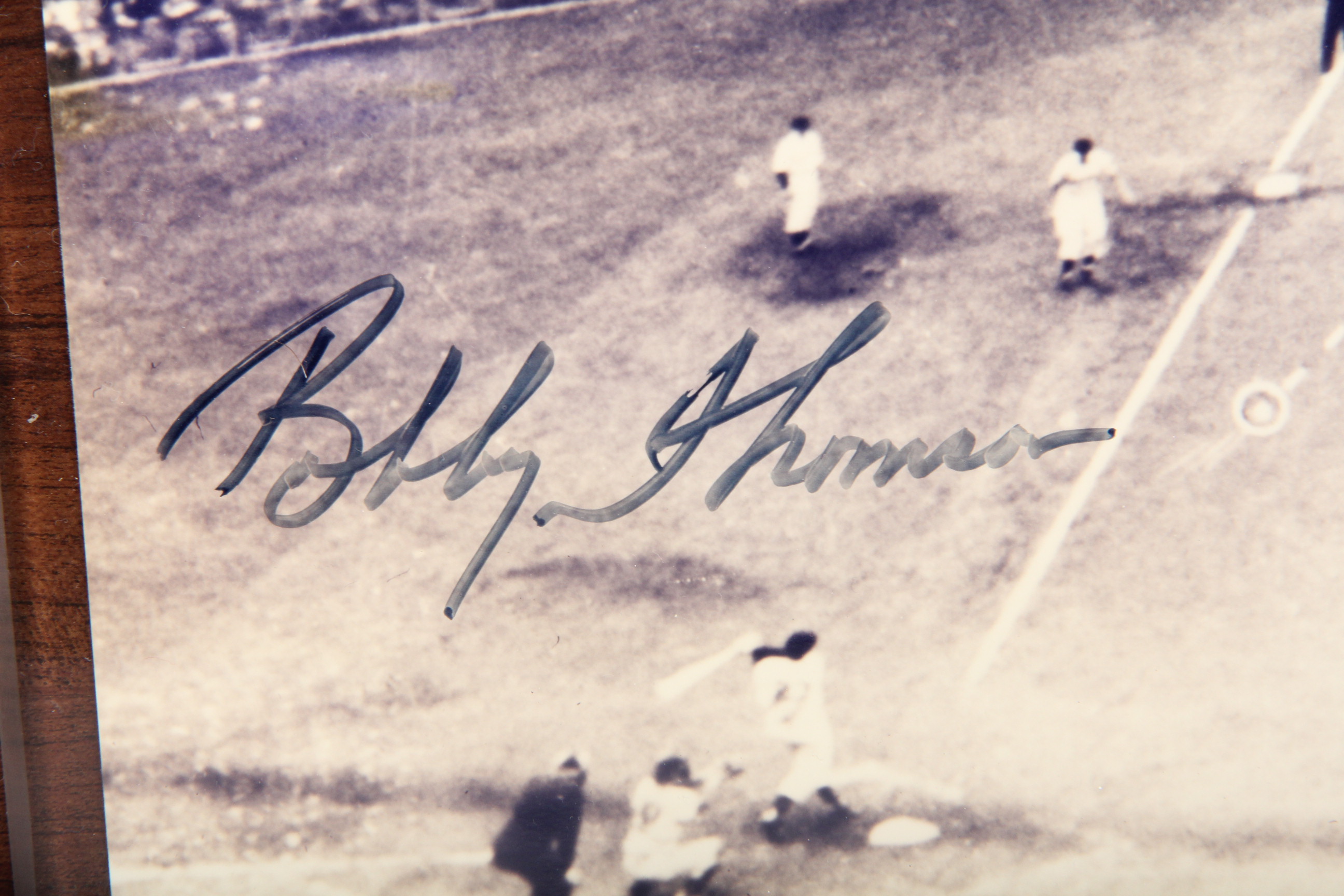 Bobby Thomson and Ralph Branca Autographed Plaque