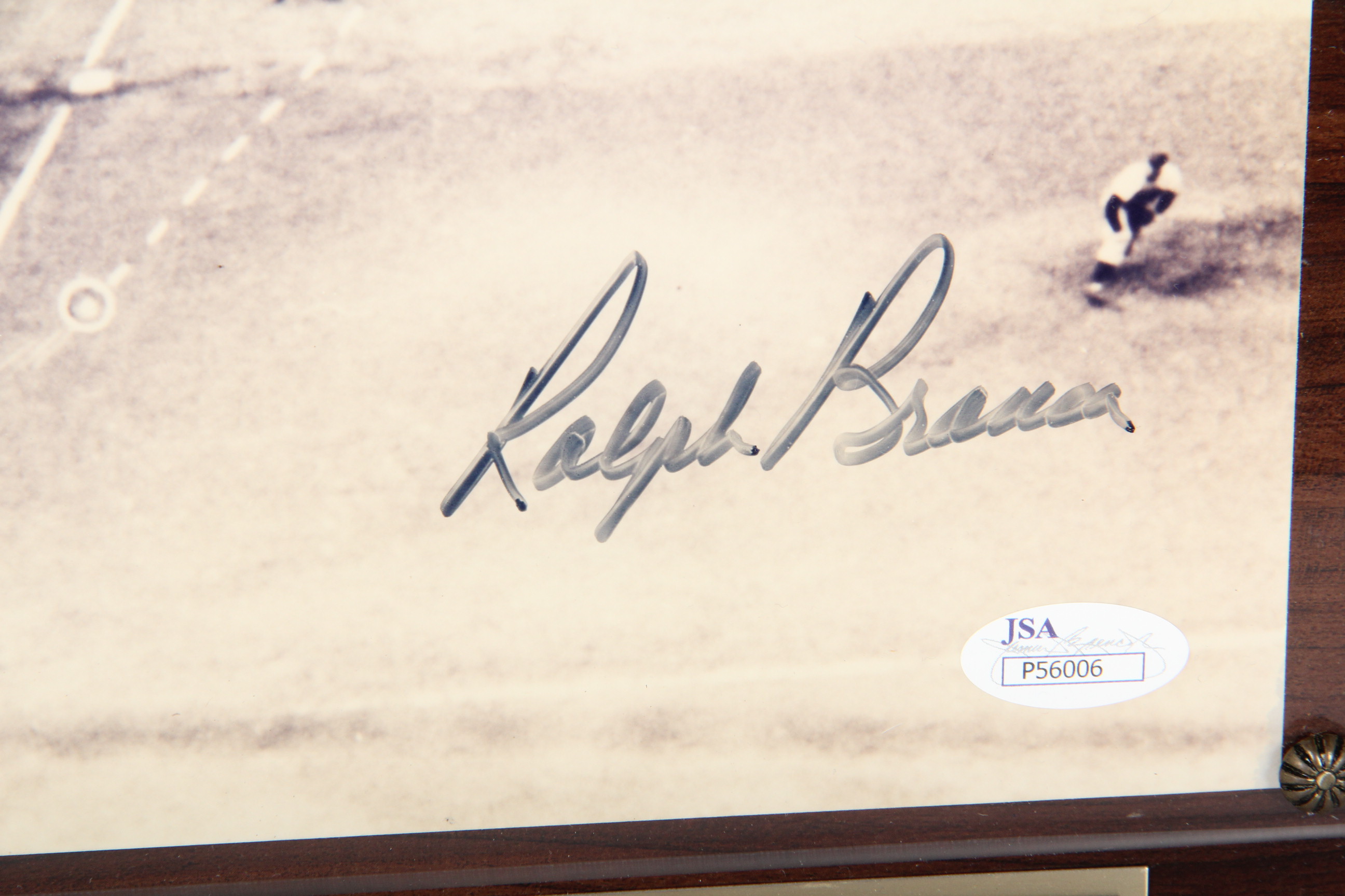 Bobby Thomson and Ralph Branca Autographed Plaque