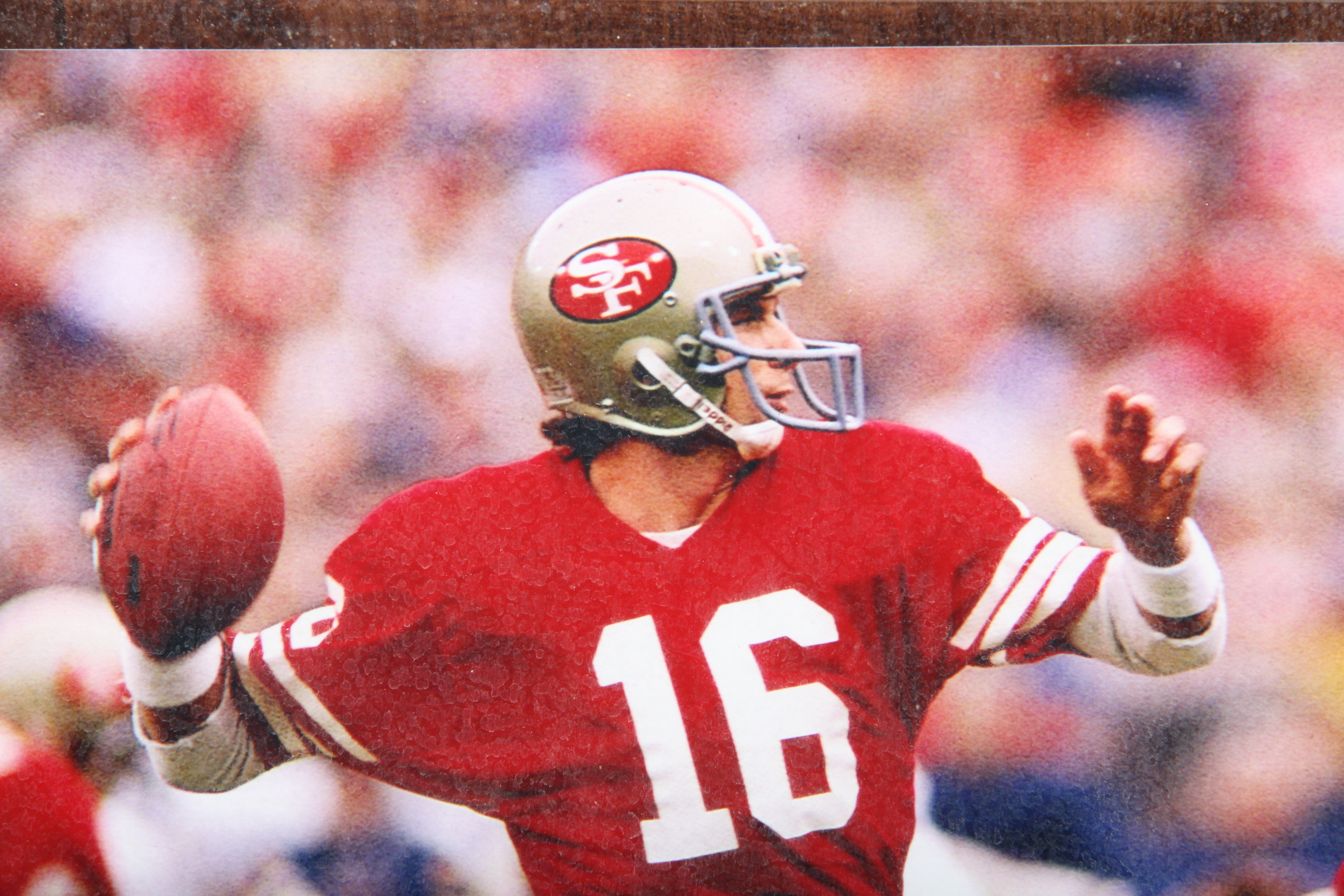 Joe Montana Autographed Photo Plaque
