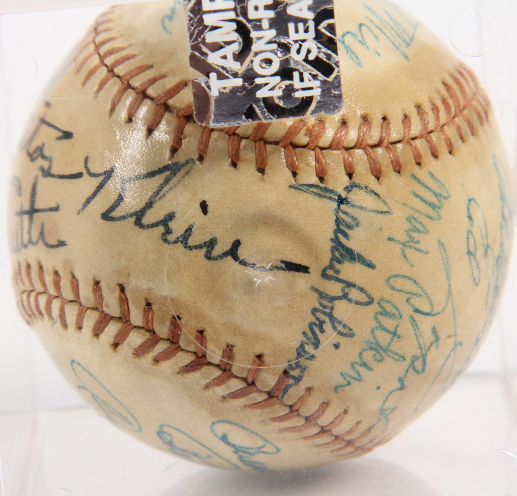 Vintage Babe Ruth, Jackie Robinson and Bob Feller Signed Baseball with Other Signatures