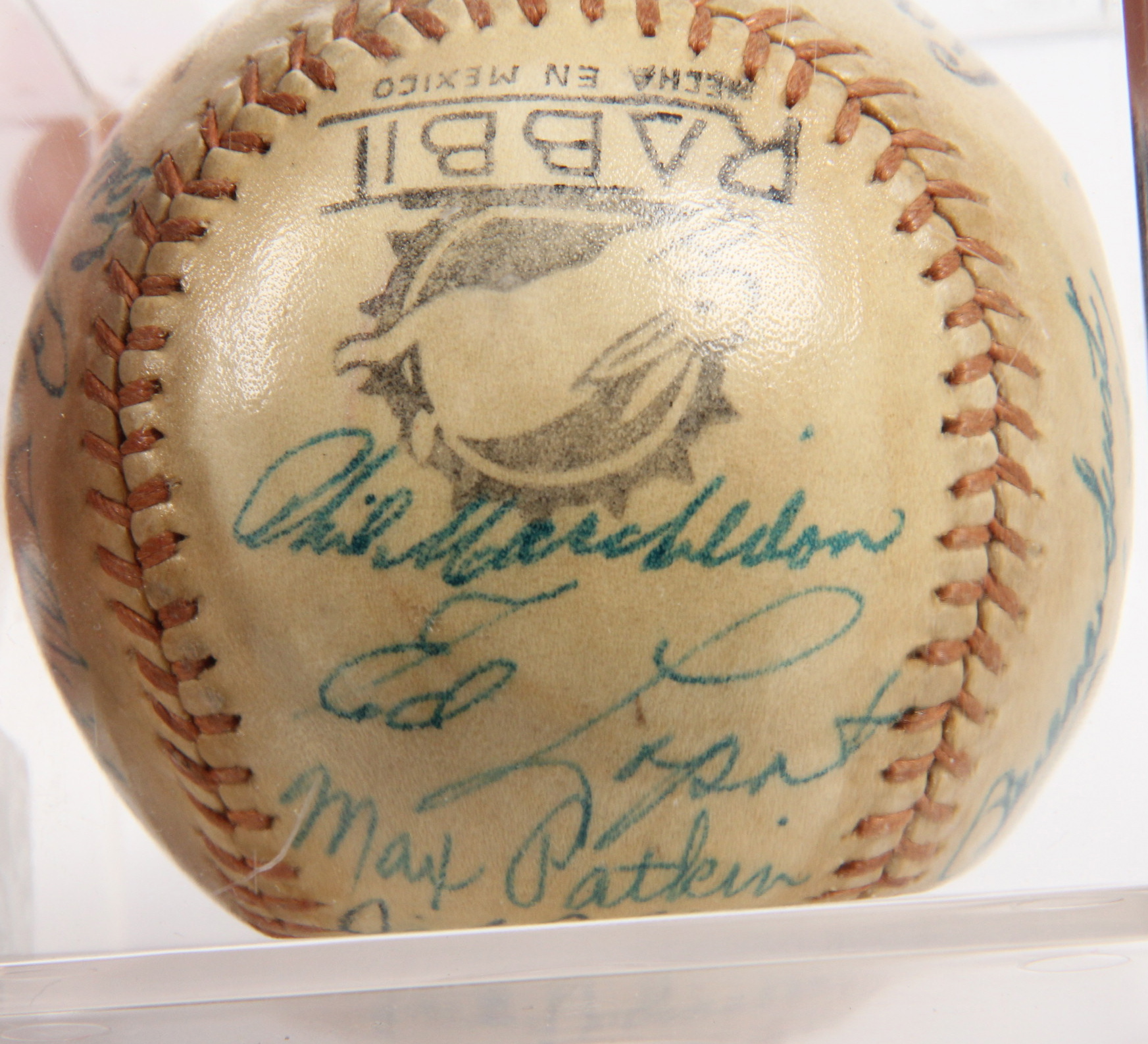 Vintage Babe Ruth, Jackie Robinson and Bob Feller Signed Baseball with Other Signatures