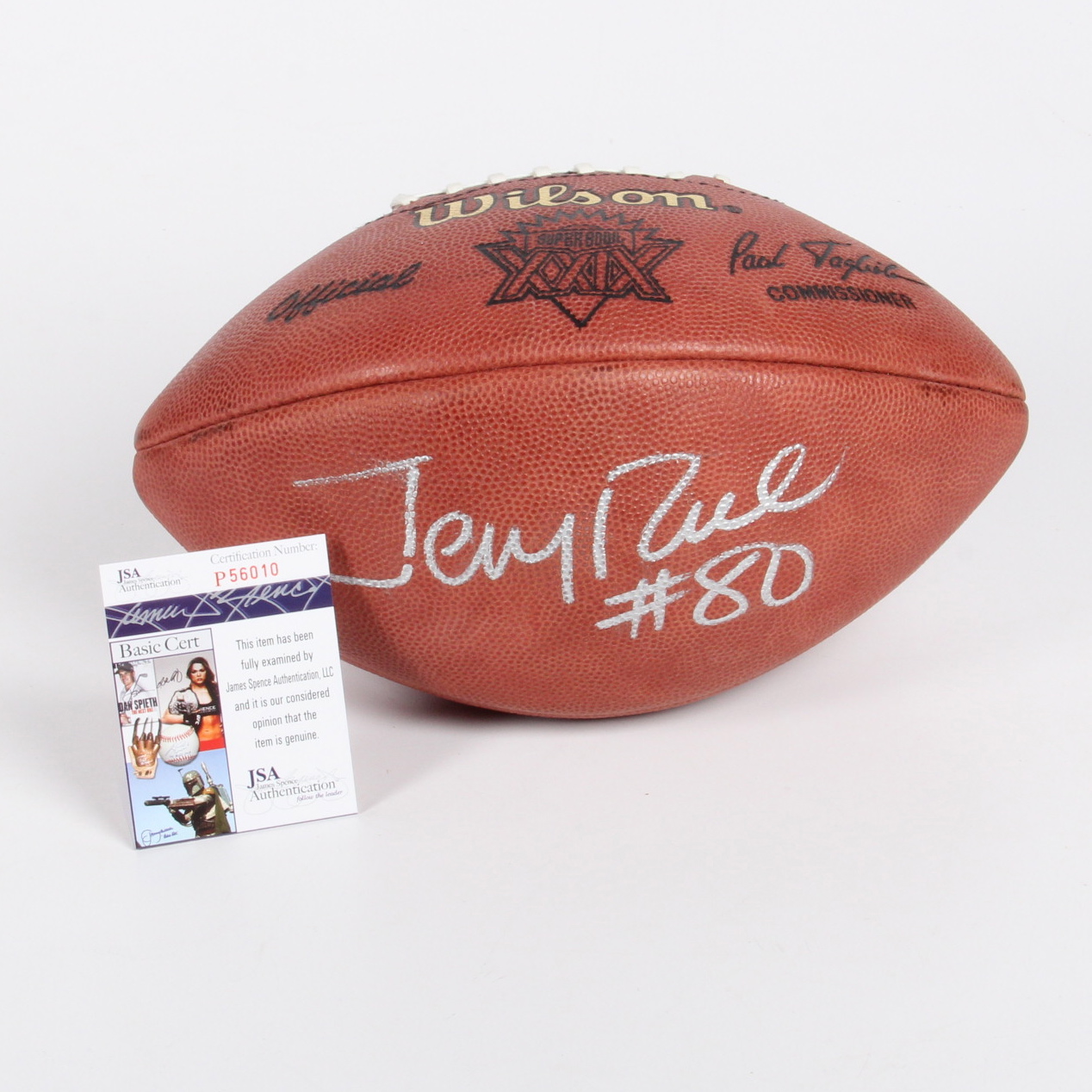 Jerry Rice Autographed Football