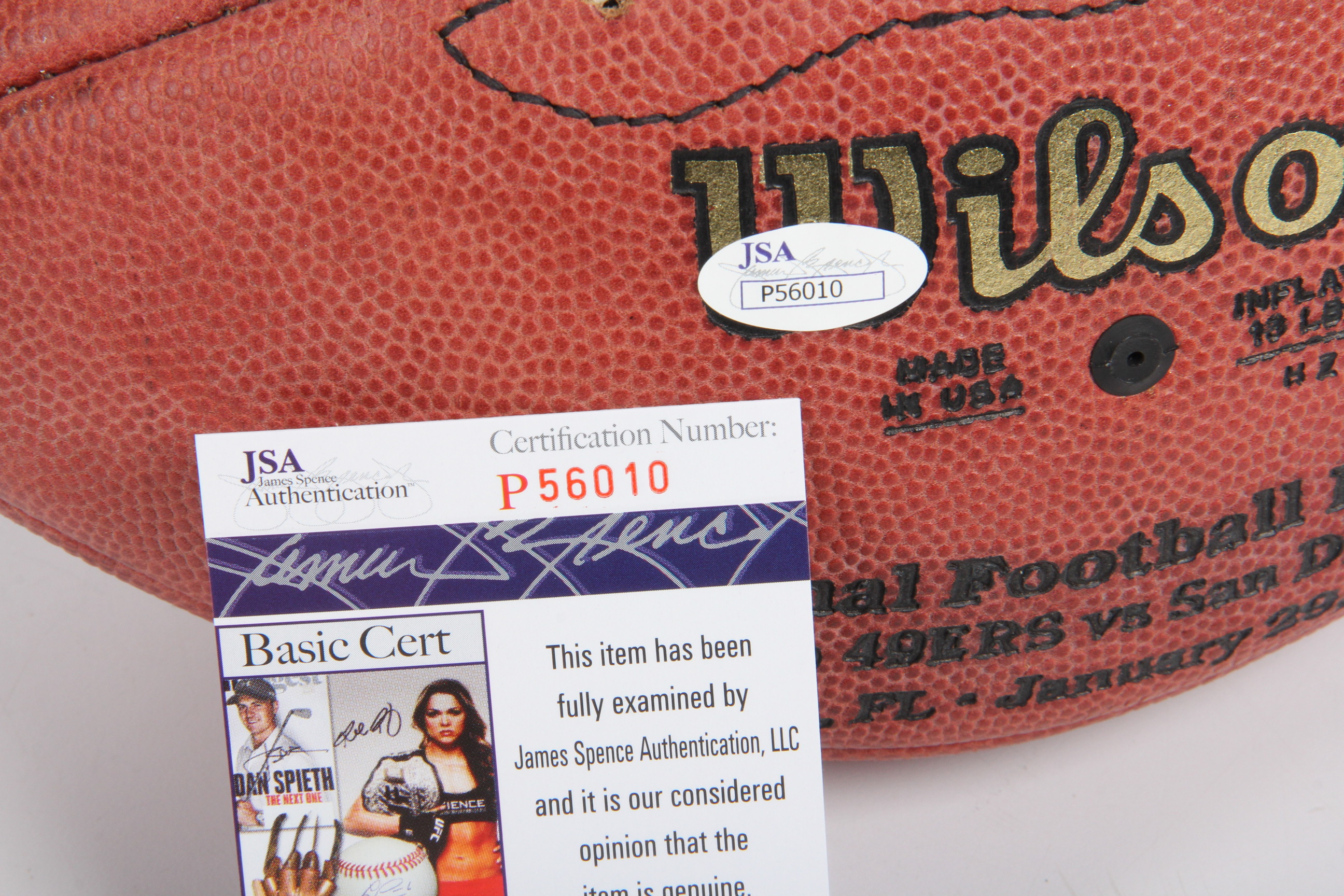 Jerry Rice Autographed Football