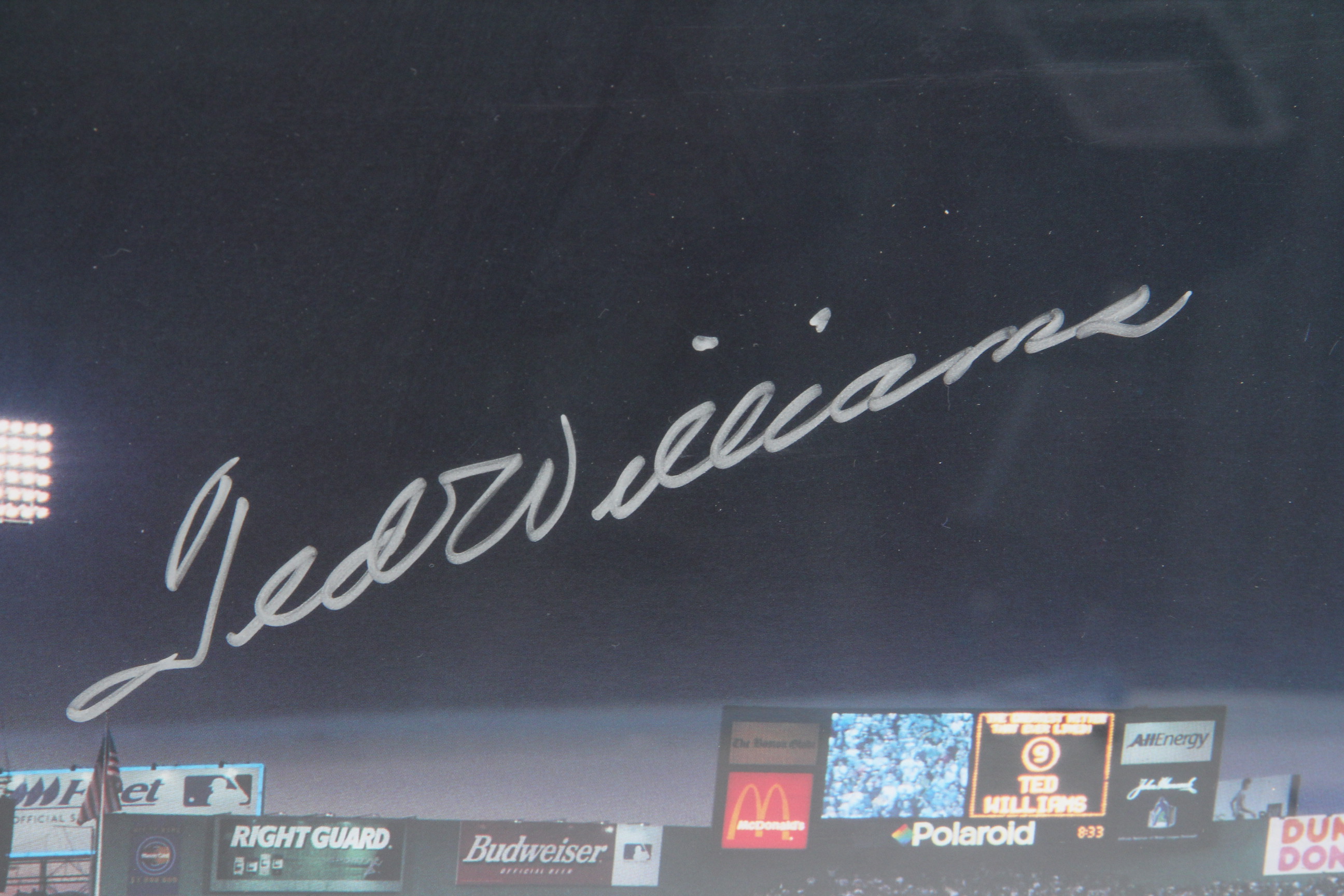 Ted Williams Signed All Century Players Offset Lithograph