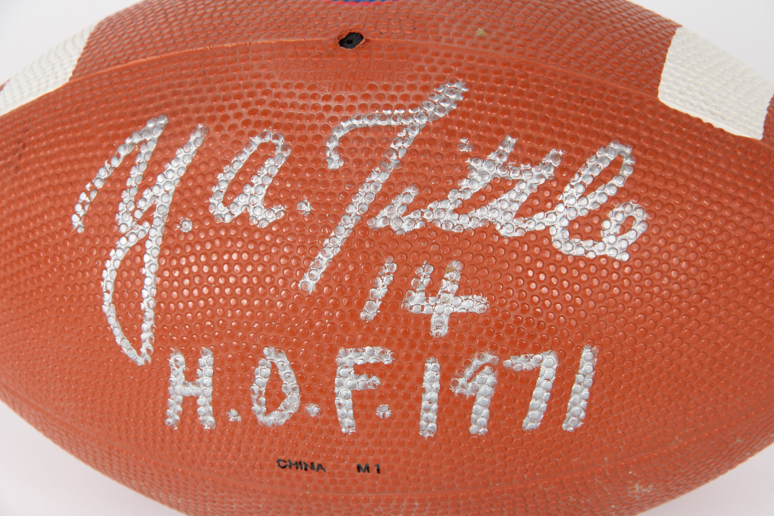 Y.A. Tittle Autographed Football