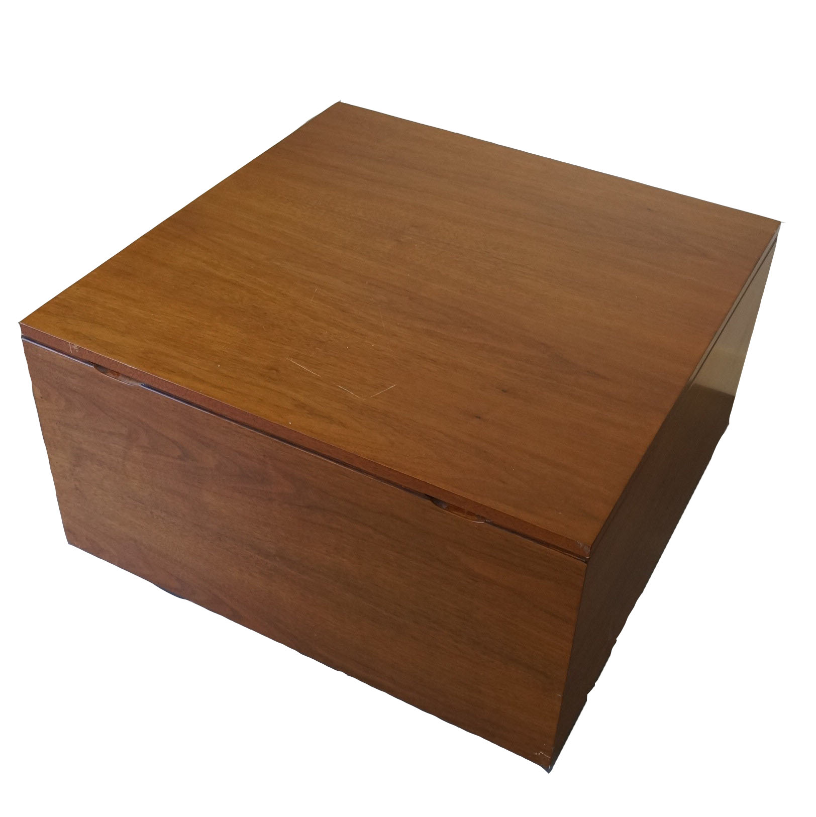 Mid Century Walnut Storage Coffee Table