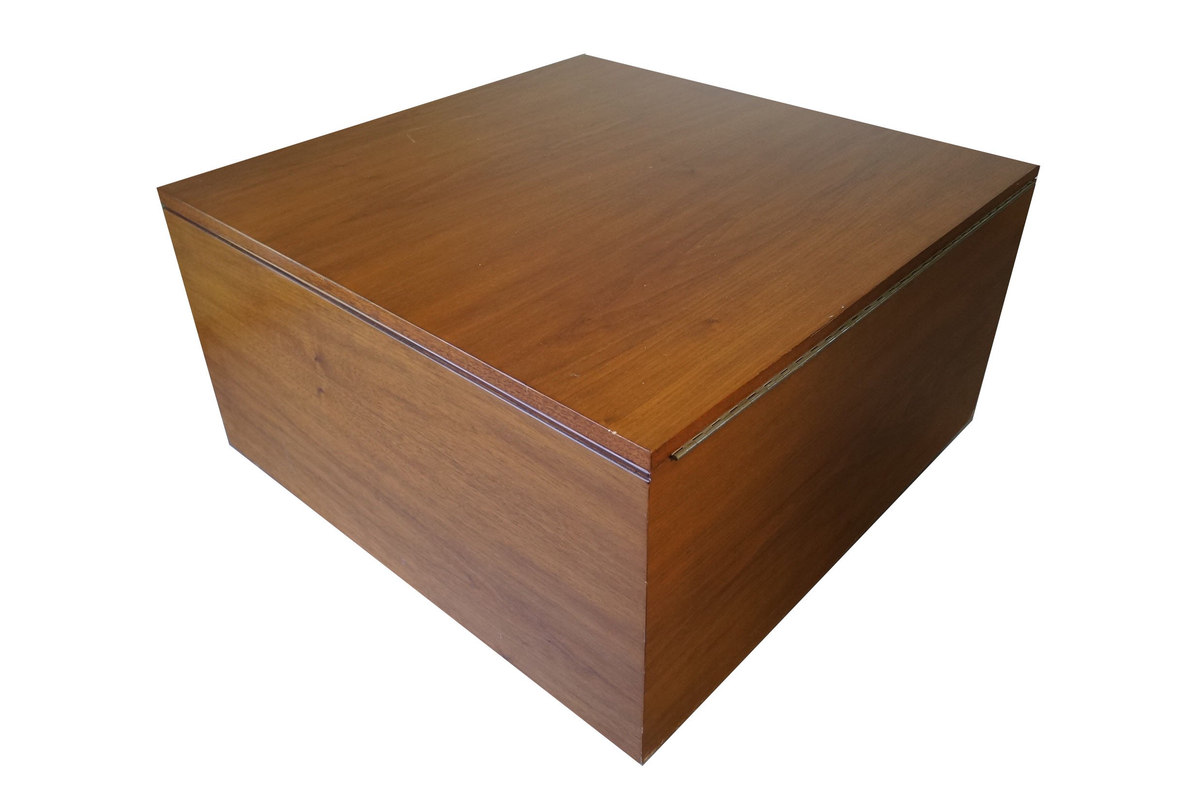 Mid Century Walnut Storage Coffee Table