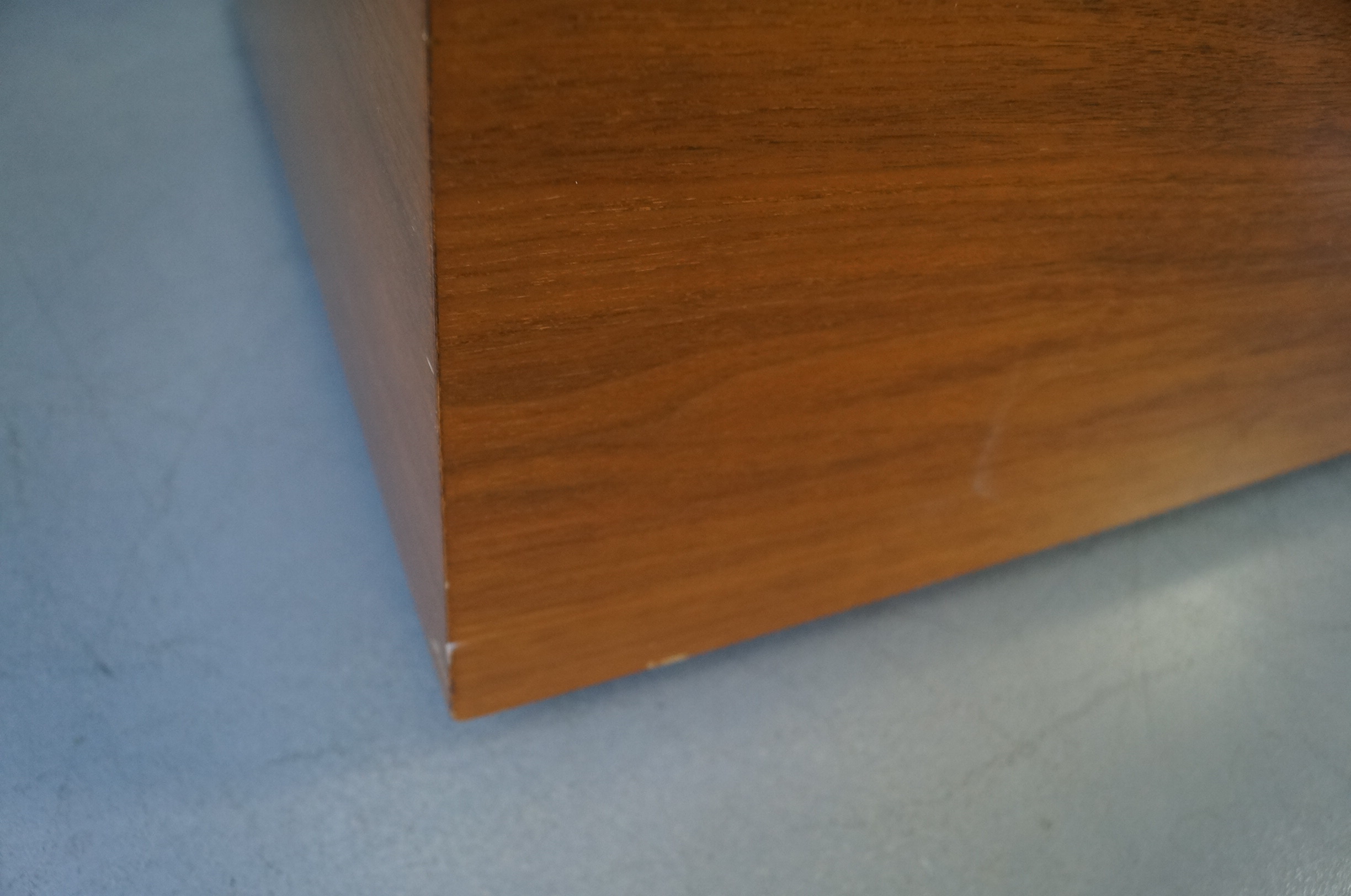 Mid Century Walnut Storage Coffee Table