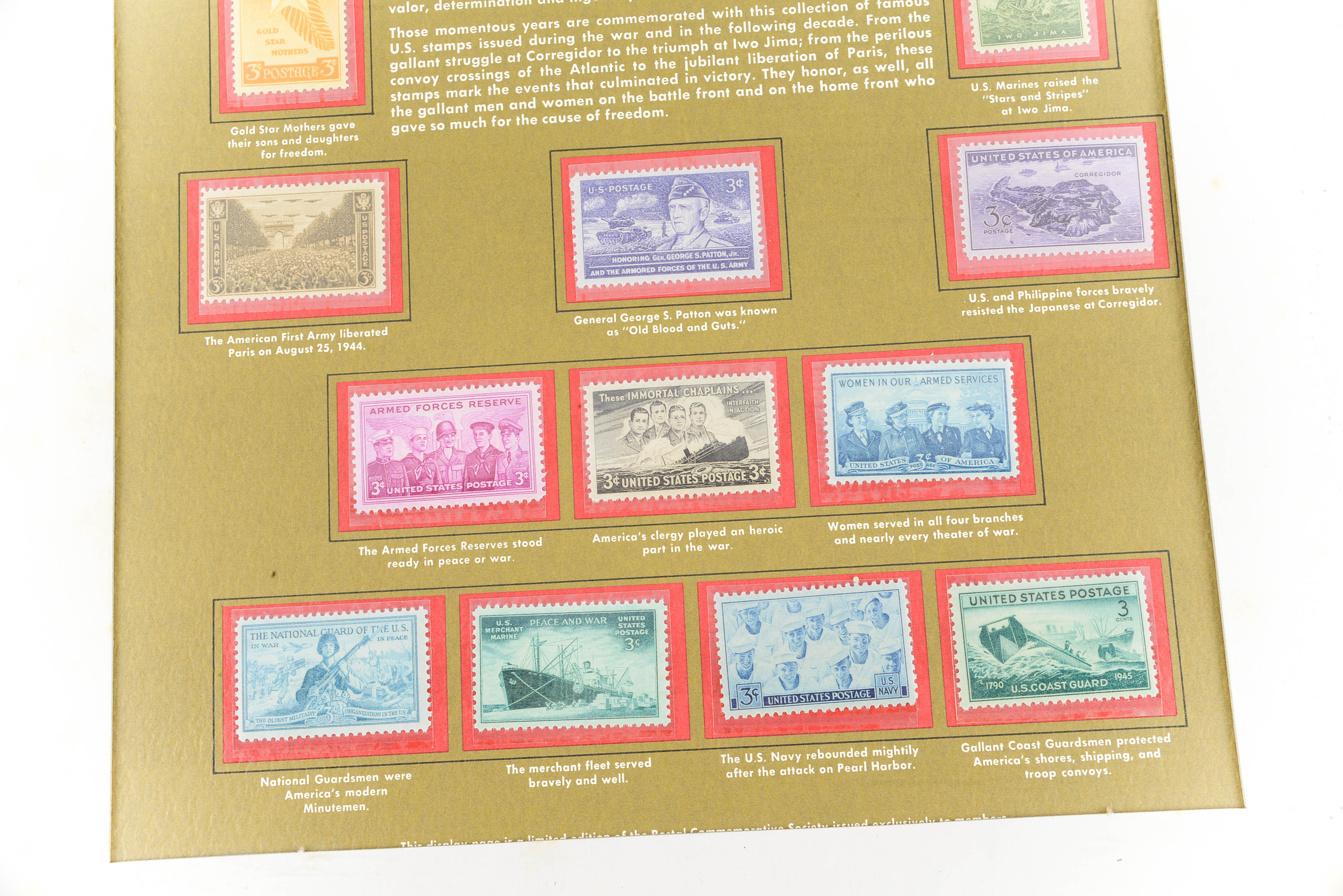 Postal Commemorative Society Stamps
