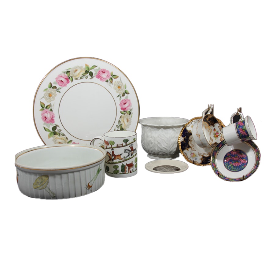 Coalport, Royal Worcester and Le Faune Lourioux China Assortment