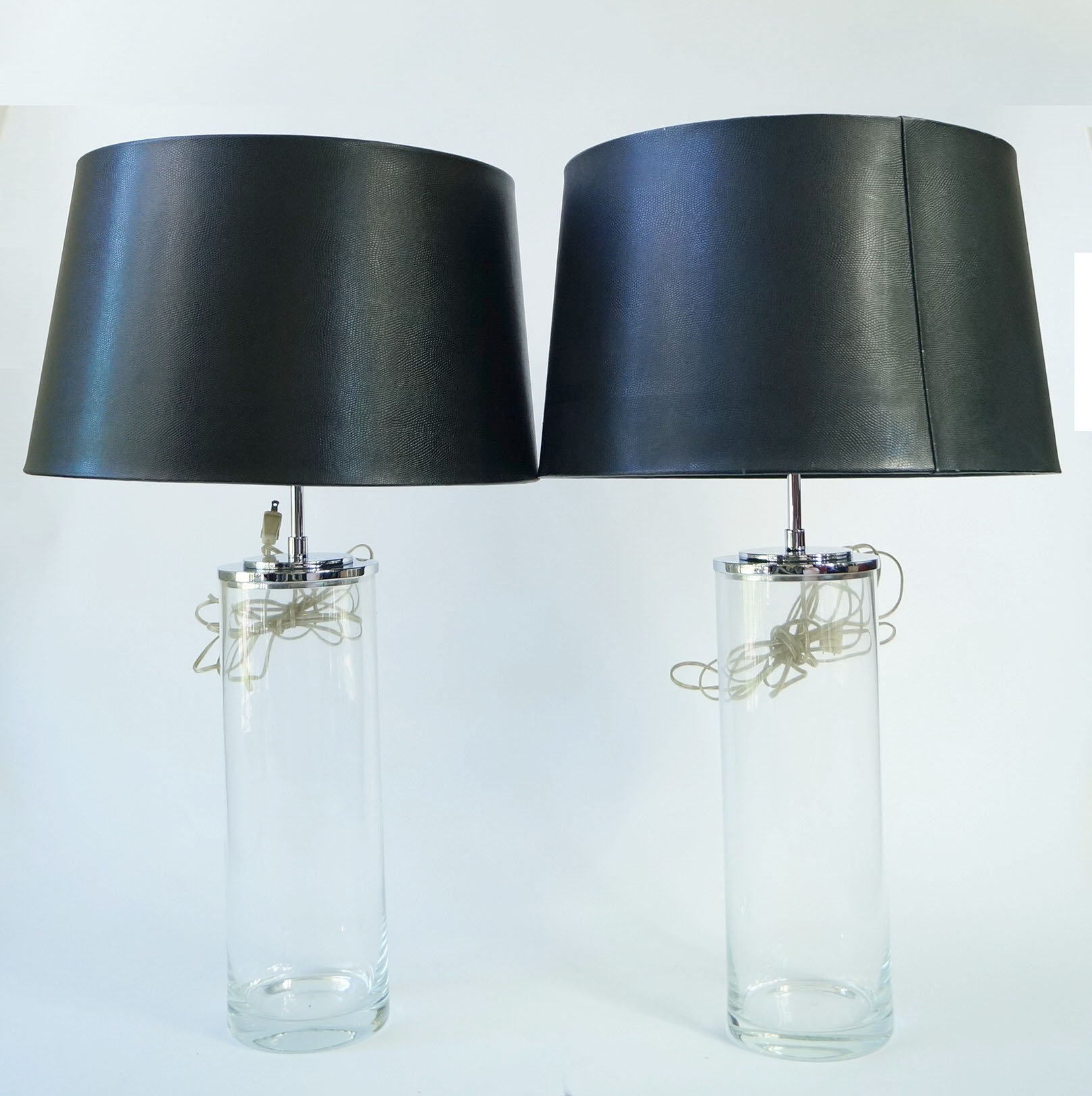 Pair of Ralph Lauren Lamps with Snakeskin Shades