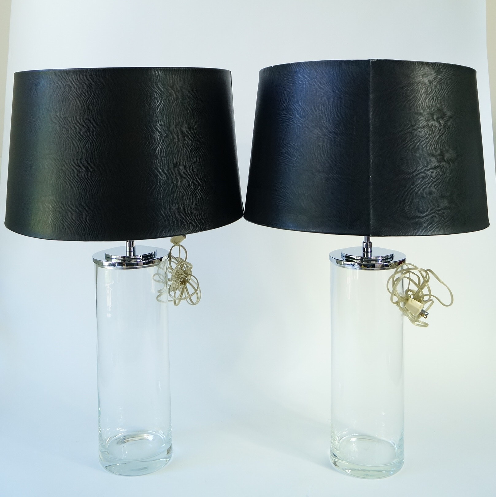 Pair of Ralph Lauren Lamps with Snakeskin Shades