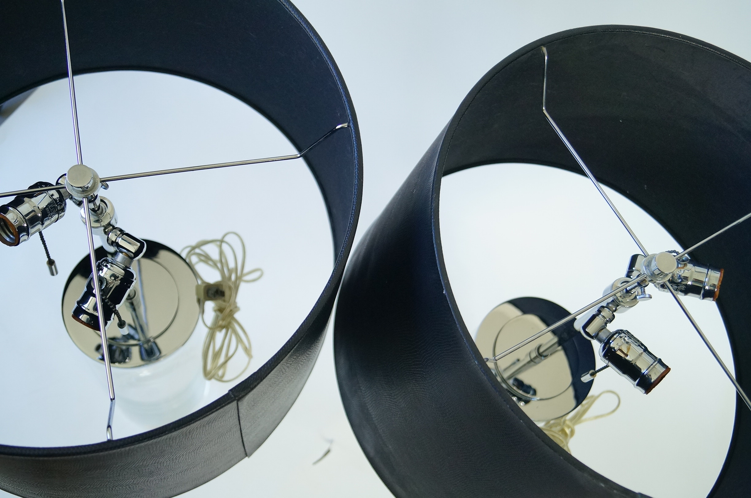 Pair of Ralph Lauren Lamps with Snakeskin Shades