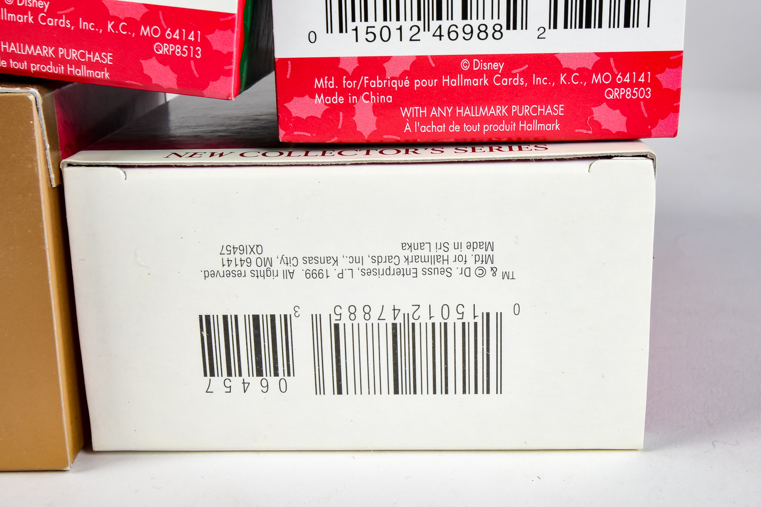 Group of Disney and Seuss Hallmark Ornaments